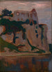 Tyniec bei Dämmerung - Jan Stanisławski — gerahmtes Bild an der Wand