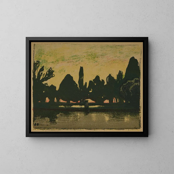 Villa d'Este - Jan Stanisławski — gerahmtes Bild an der Wand