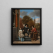 Adolf und Catharina Croeser bekannt als der Bürgermeister von Delft und seine Tochter - Jan Steen — gerahmtes Bild an der Wand
