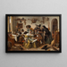 Aufmerksamkeit auf die Wollust - Jan Steen — gerahmtes Bild an der Wand