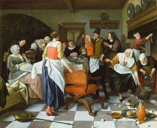 Jan Steen - Celebrating the Birth.webp