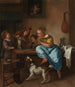 Die Kinder lernen einer Katze tanzen, eine bekannte Lektion unter dem Namen „Tanzstunde“ - Jan Steen — Ansicht des Kunstwerks