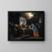 Der Christus unter den Schriftgelehrten - Jan Steen — gerahmtes Bild an der Wand