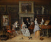 Fantastisches Innenraum-Gemälde mit Jan Steen und der Familie von Gerrit Schouten - Jan Steen — Ansicht des Kunstwerks