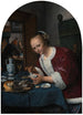 Mädchen, das Austern isst - Jan Steen — Ansicht des Kunstwerks