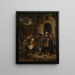 Le petit auteur - Jan Steen — gerahmtes Bild an der Wand