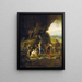 Moses schlägt den Felsen - Jan Steen — gerahmtes Bild an der Wand