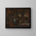 Samson beleidigt von den Philistern - Jan Steen — gerahmtes Bild an der Wand