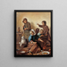 Das Mahl der Kinder - Jan Steen — gerahmtes Bild an der Wand