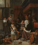 Die Feier des Heiligen Nikolaus - Jan Steen — Ansicht des Kunstwerks