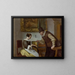 Die Cembalounterricht - Jan Steen — gerahmtes Bild an der Wand