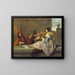 Der Lautenspieler - Jan Steen — gerahmtes Bild an der Wand