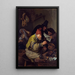 L'alchimiste du village - Jan Steen — gerahmtes Bild an der Wand