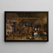 Das Hochzeitsmahl - Jan Steen — gerahmtes Bild an der Wand