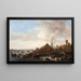 Winterlandschaftsszene - Jan Steen — gerahmtes Bild an der Wand