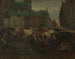 Der Viehmarkt in Antwerpen - Jan Stobbaerts — Ansicht des Kunstwerks