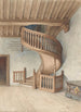 L. Holztreppen-Gemälde im Haus des Gemeenlandshuis von Delfland in Maassluis - Jan Striening — Ansicht des Kunstwerks