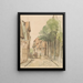 Vue de la Kirchenstraße à Lingen - Jan Striening — gerahmtes Bild an der Wand