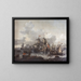Die Schlacht in der Nordsee 1573 - Jan Theunisz Blanckerhoff — gerahmtes Bild an der Wand