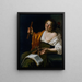 Mädchen mit Flöte - Jan van Bijlert — gerahmtes Bild an der Wand
