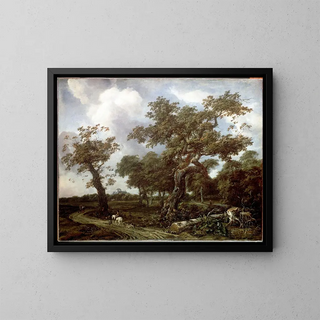 Jan Van Kessel The Elder - A Wood near The Hague with a view of the Huis ten Bosch.webp