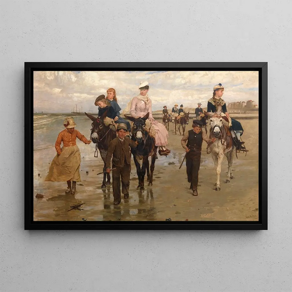 Jan Verhas - Promenade on the Beach HeistaanZee.webp