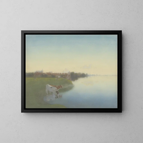 Rivage der IJssel bei Hattem - Jan Voerman — gerahmtes Bild an der Wand