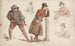 Studien der Figuren - Jan Weissenbruch — Ansicht des Kunstwerks