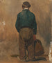 Fischer mit einem Korb von hinten gesehen - Jan Weissenbruch — Ansicht des Kunstwerks