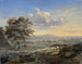 Landschaft mit Hügeln und einem Reiter auf einem Landweg - Jan Wijnants — Ansicht des Kunstwerks