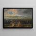 Panorama-Gemälde der Stadt Antwerpen über die Schelde - Jan Wildens — gerahmtes Bild an der Wand