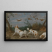 Jagd auf die Perlhuhn - Jan Wildens — gerahmtes Bild an der Wand