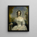 Agatha Petronella Hartsen 1814-78 in Brautkleidung anlässlich ihrer Hochzeit mit Jan van der Hoop am 17. März 1841 - Jan Willem Pieneman — gerahmtes Bild an der Wand
