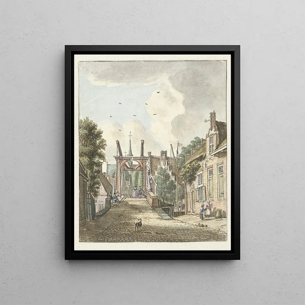 Vue d'Alphen aan de Rijn - Jan de Beijer — gerahmtes Bild an der Wand