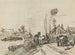 Le déchargement de chariots au bord d'un canal - Jan van Essen — Ansicht des Kunstwerks