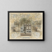Haus an der Leliegracht flankiert von Brücken an der Prinsengracht und der Keizersgracht - Jan van Essen — gerahmtes Bild an der Wand