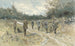 Landschaft mit Jägergruppe nach der Jagd auf der Leusderhei - Jan van Essen — Ansicht des Kunstwerks