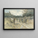 Landschaft mit Jägergruppe nach der Jagd auf der Leusderhei - Jan van Essen — gerahmtes Bild an der Wand