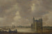 Ein Schloss am Flussufer - Jan van Goyen — Ansicht des Kunstwerks