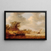 Un jour venteux - Jan van Goyen — gerahmtes Bild an der Wand