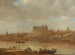 Ein Flusslandschaft mit einem Fährboot und einer Burg jenseits einer Stadt - Jan van Goyen — Ansicht des Kunstwerks