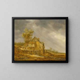 Jan van Goyen - A water mill with figures in a landscape.webp