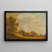 Landschaft mit Taverne - Jan van Goyen — gerahmtes Bild an der Wand
