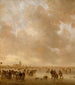 Auf dem Eis bei Dordrecht - Jan van Goyen — Ansicht des Kunstwerks