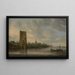 Die Tür Pelkus bei Utrecht - Jan van Goyen — gerahmtes Bild an der Wand