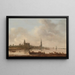 Vue d'Emmerich - Jan van Goyen — gerahmtes Bild an der Wand