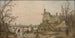 Winterlandschaft auf dem Bauernhof - Jan van Goyen — Ansicht des Kunstwerks