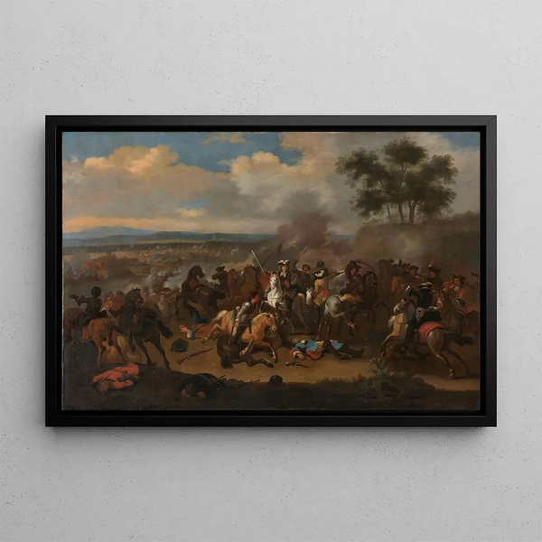Jan van Huchtenburg - The Battle of the Boyne Ireland between Kings James II and William III 12 July 1690.webp