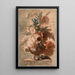 Ein Blumenvasen - Jan van Huysum — gerahmtes Bild an der Wand