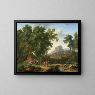 Jan van Huysum - Arcadian Landscape with a Bust of Flora.webp